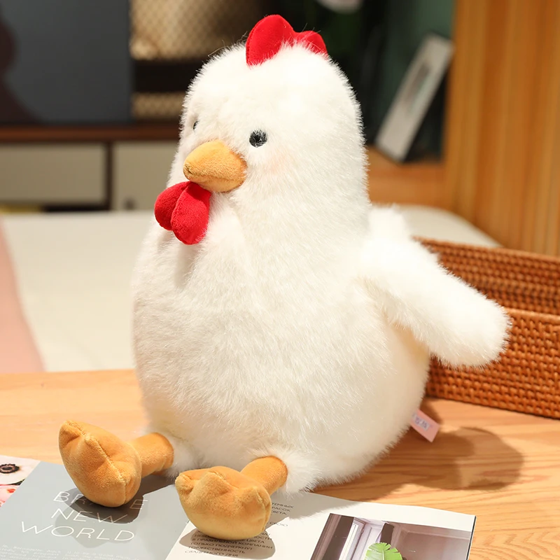 (branco, 30 Cm) Brinquedo De Pelúcia Pintinho Fofo, Animal De Fazenda Adorável, Decoração Para Casa