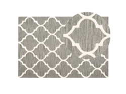 Alfombra de pelo corto BELIANI Yalova de Lana Gris 140x200