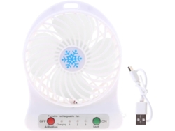 Ventilador De Escritorio Usb Ventilador Portátil Con Luz Led Enfriador Aire Mini Third Wind Fácil