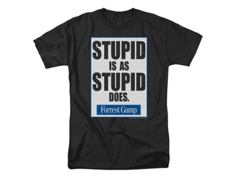 Camiseta ROCKINSTONE Forrest Gump estúpido es (S)