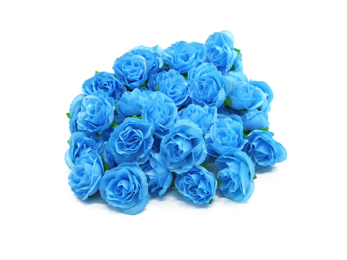50 rosas artificiales de seda reutilizables para decoración de bodas y fiestas.