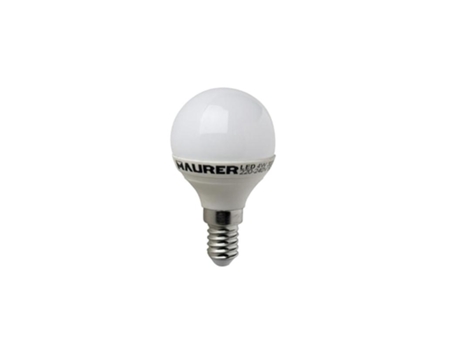 Bombilla led esferica e14. 4 w. - 25 w. 300 lúmenes. luz calida. (3000°k).