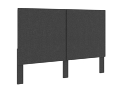 Cabecero De Tela Gris Oscuro 140x200 Cm
