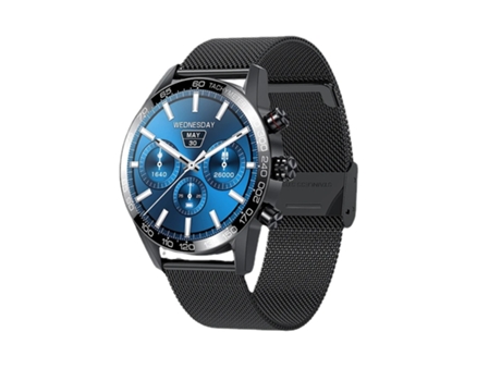 Smart Watch Hombres Bluetooth Llamada HD Pantalla Siempre Mostrar Tiempo Fitness Pulsera Impermeable Acero Inoxidable Smartwatch Hombres VEANXIN