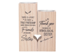 Dan26-2pcs Porta Velas Corazón De Madera Grabado, Soporte De Velas Decorativo Para Hogar A03