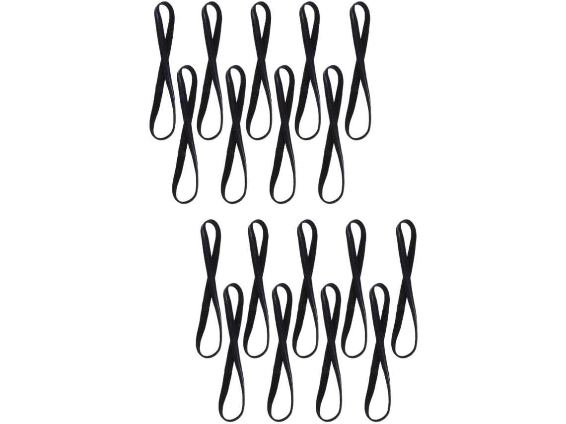 18 mini gomas para el pelo, estilo deportivo