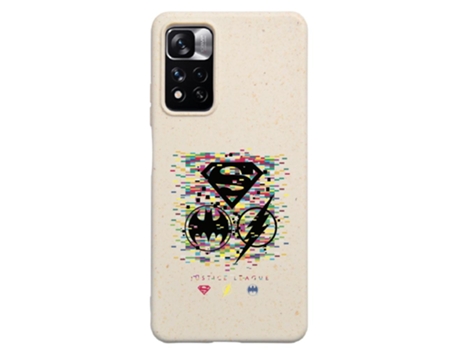 Funda Oficial Dc Comics Liga La Justicia Símbolos Píxeles Warner Bros Note Global Compostable para Xiaomi Redmi Note 11 Global 5G PHONECASES3D
