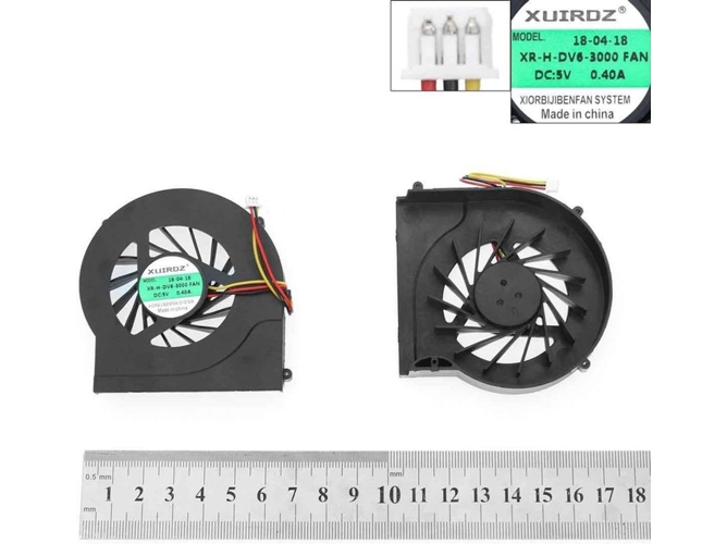 Ventilador para Portátil HP Pavilion HP Envy 17 3Xsp9Tatp10 633077-001