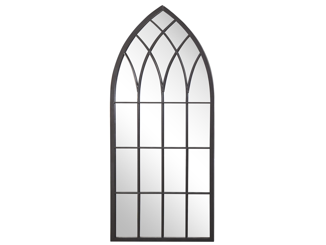 Espejo BELIANI Cassel de Metal Negro 50x2x115