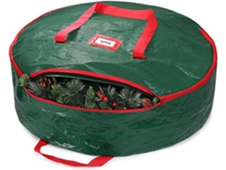 Bolsas De Almacenamiento De Coronas De 29 Pulgadas Cajas De Coronas Bolsa De Almacenamiento De Coronas Navideñas Con Cremallera CHRUI Verde