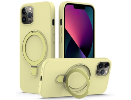 Funda Mobile Phone Cases Magsafe Liquid With Ring para iPhone 12 Pro Silicona