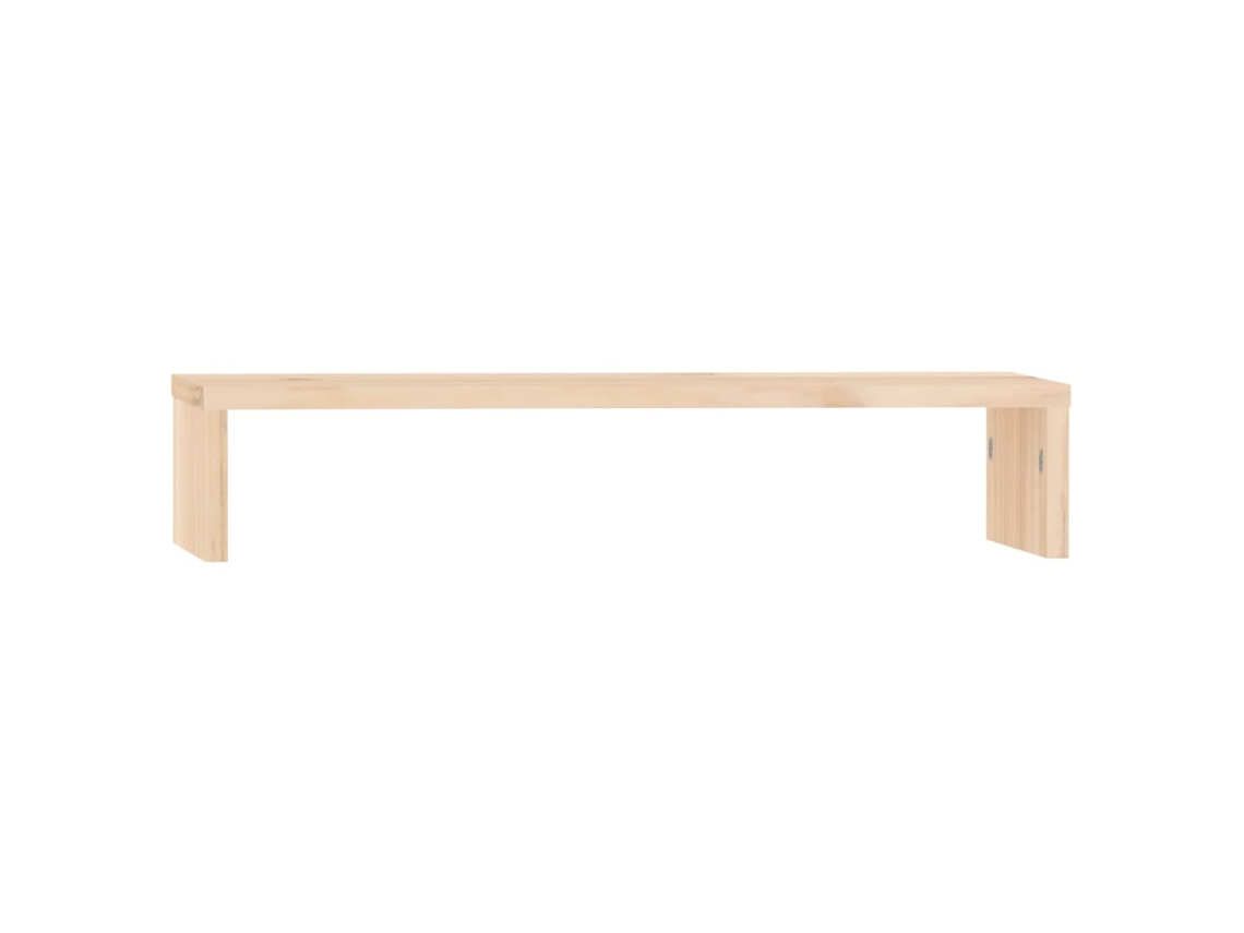 vidaXL Soporte para monitor madera maciza de pino 50x27x10 cm