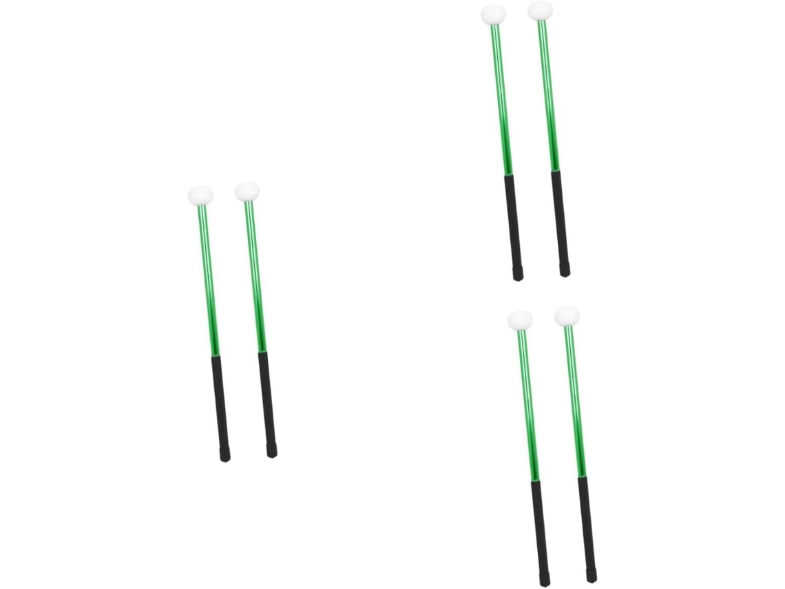 Juego De 6 Baquetas Con Cabezas De Fieltro, Baquetas De Percusión Ergonómicas Para Práctica Y Actuación.