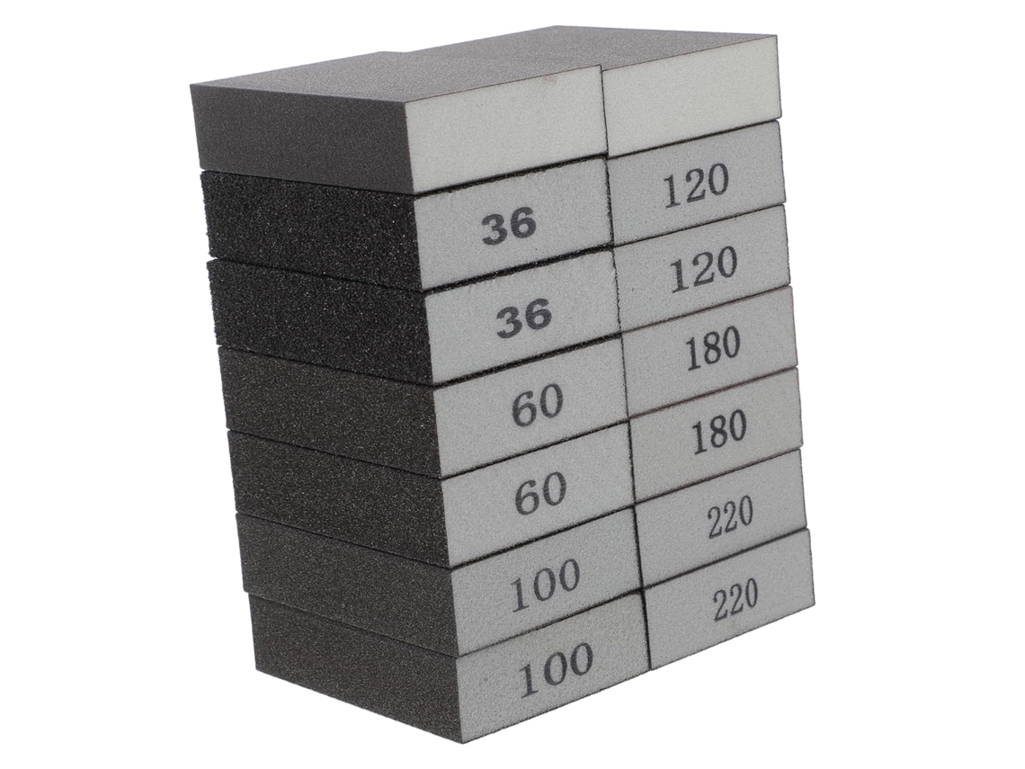 Kit De 14 Esponjas De Lijado, Bloques Manuales Para Muebles Y Almohadillas Metálicas.