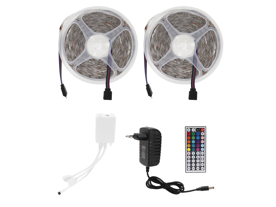 Kit de tiras de luces LED RGBW suaves de 2026 para dormitorio, residencia estudiantil, decoración de fiestas e iluminación interior del hogar.