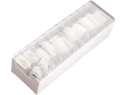 Compacto: Organizador De Cables De Carga De Escritorio, Caja De Almacenamiento Para Varios Cables.