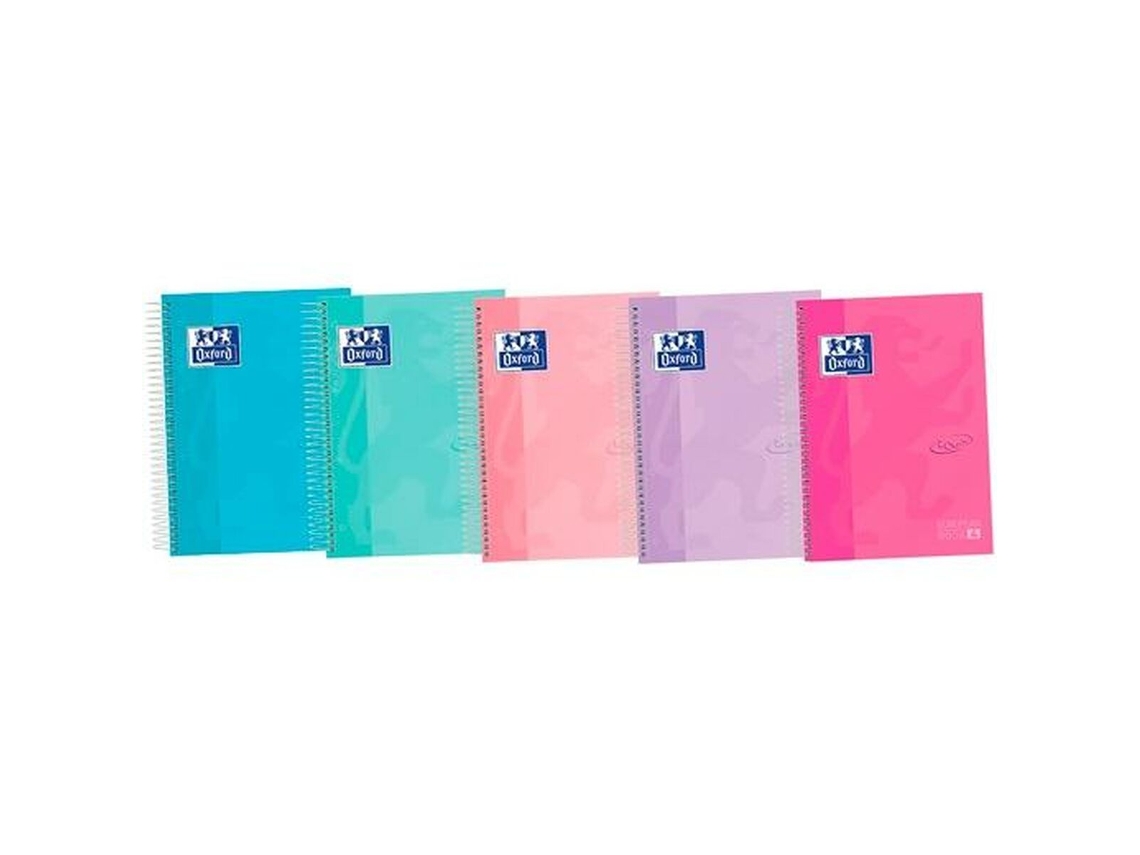 Libreta de Anillas OXFORD Europeanbook 4 Pastel A5+ 120 Hojas