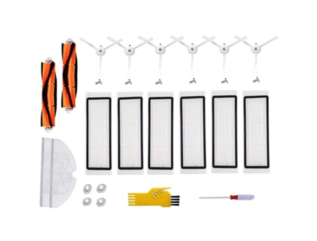 Kit de accesorios de repuesto para Xiaomi Mijia Roborock S50 S51 S55 S5 S6E35 E25 E20 con Cepillo Lateral, filtro, cepillo giratorio