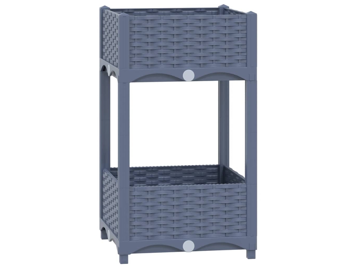Arriate VIDAXL Gris Polipropileno (40x40x71 cm)