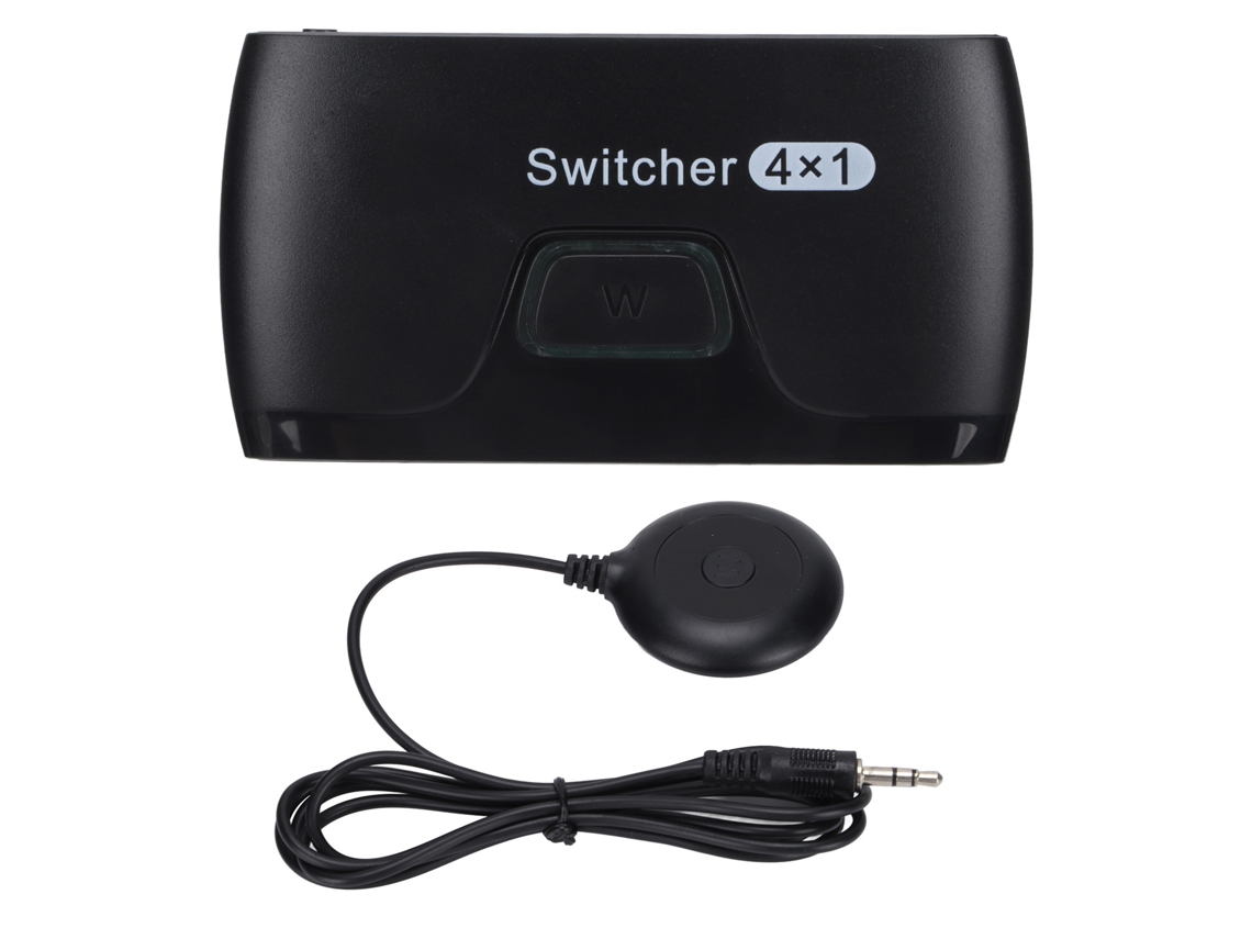 Adaptador Conmutador 4 En 1, Salida 4k A 30 Hz, Interfaz Multimedia Hd Para Hdtv Y Dvd.