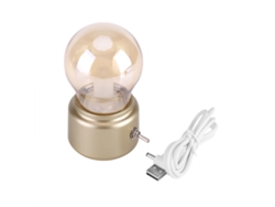 2026-lámpara De Noche Led Retro Creativa Recargable Usb Color Dorado