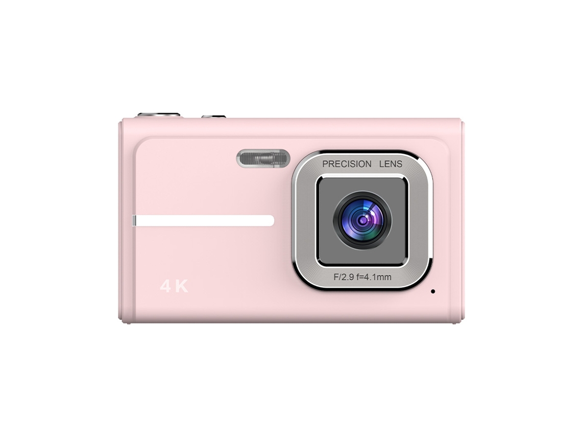 Câmera Digital 4k Hd Zoom 16x Autofoco Câmera Ccd De Tela De 2.4 Polegadas Rosa 
