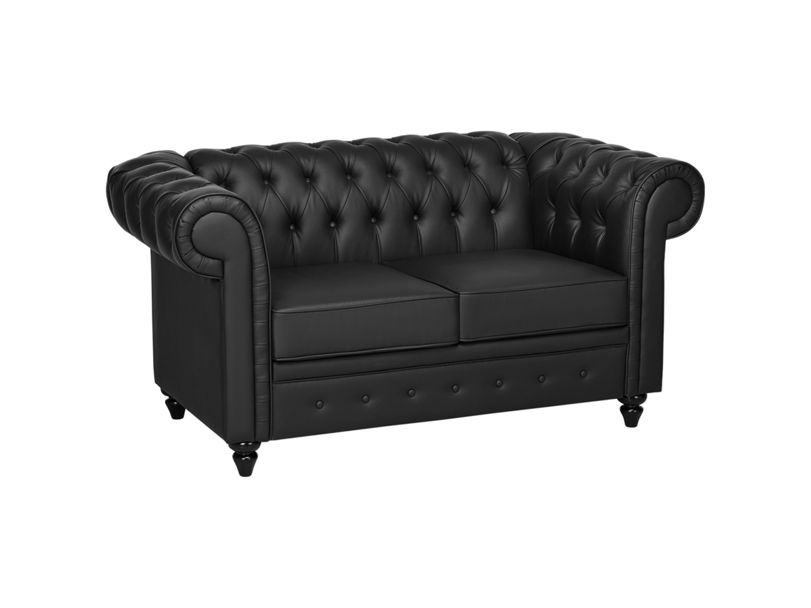 Sofá Chesterfield, Material Sintético, Núcleo Extraíble, 160x84x80cm