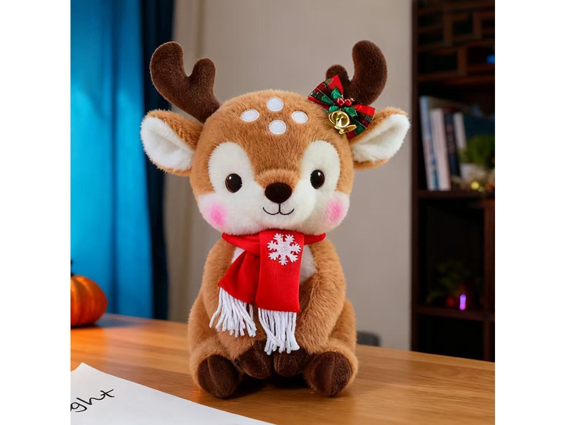 Nuevo reno navideño de peluche, muñeco de trapo, regalo de Navidad. Tamaños de 4 a 30 cm. Yunzii