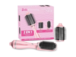 Cepillo modelador rosa Demeliss Volume Style Barbie Edition de 1200 W y 3 temperaturas