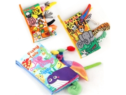 2026-libro De Tela Con Cola Animales Marinos Para Bebés Suave Con Texturas Aprendizaje Juguete Educativo Regalo Para Niños Y Niñas