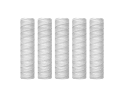 Cartucho De Filtro De Agua Enrollado En Cadena 10 Pulgadas X 2.5 Pulgadas, Filtración De Sedimentos, Blanco Universal Blanco