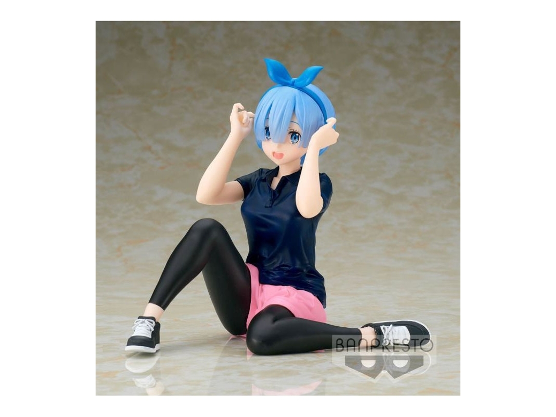 Figura Rem Training Style Relax Time Re:Zero Starting Life in Another World 14cm BANPRESTO