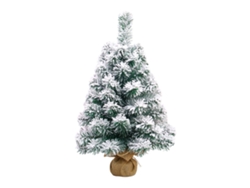 Árbol de Navidad nevado de escritorio de 60 cm