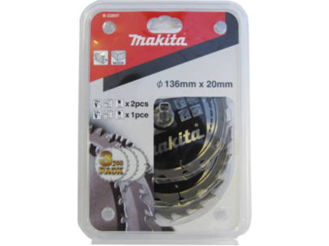 Juego de 3 Discos de Sierra Circular MAKITA B-33897