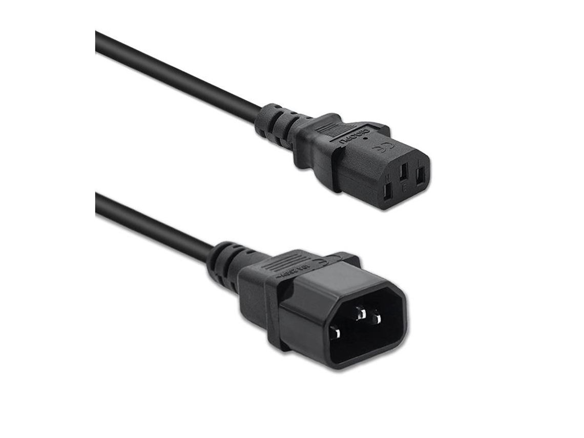Cabo de Alimentação QOLTEC Ups Iec C13 C14 3x1 0mm2 1 5m Cabo Durável