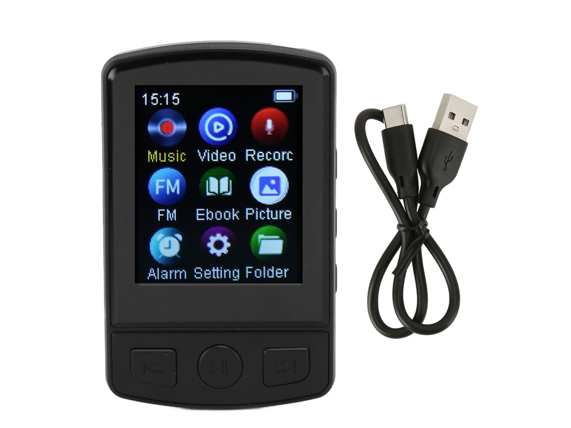 Reproductor MP3/MP4 (Bluetooth 5.2, pantalla a color de 1,77 pulgadas)