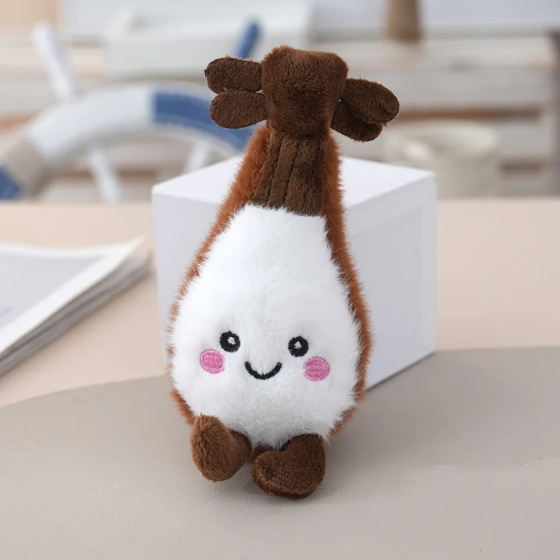 (estilo 3) Lindo Adorno De Peluche De Guitarra Pequeña, Llavero De Peluche De Instrumento Musical De Dibujos Animados