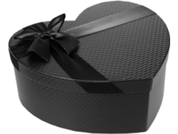 Caja De Regalo De Papel Con Forma De Corazón Para Envolver Flores Y Regalos.