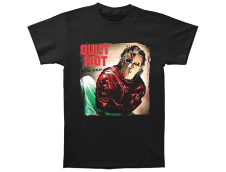 Camiseta ROCKINSTONE de salud Quiet Riot Metal (Algodón - XXL)
