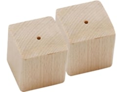Juego 2 Clavos Madera Flores Estable Ayuda Duradera Decorar Pasteles Segura Práctico Soporte Utensilios Cocina