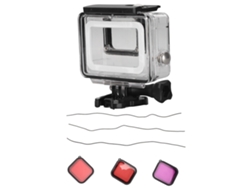 Kit De Filtro De Buceo Con Estuche Impermeable Para Cámaras De Acción Hero 5 6 7