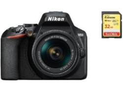 Kit Cámara Réflex NIKON D3500 AF-P 18-55mm F3.5-5.6G VR + 32GB SD