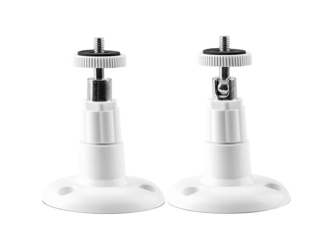 Soporte De Pared Para Cámara De Seguridad Interior/exterior, Ajustable, Compatible Con Arlo Y Otros Modelos (2 Unidades) Blanco
