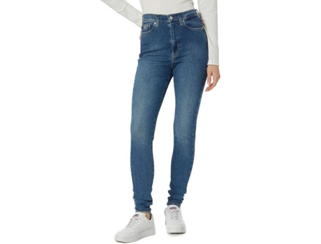 Pantalones Vaqueros TOMMY JEANS Melany Skinny Algodón Mujer (W27/L30 - Azul)