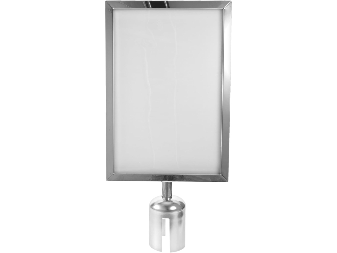 Marco Para Carteles De Acero Inoxidable De Doble Cara, Tamaño A4.