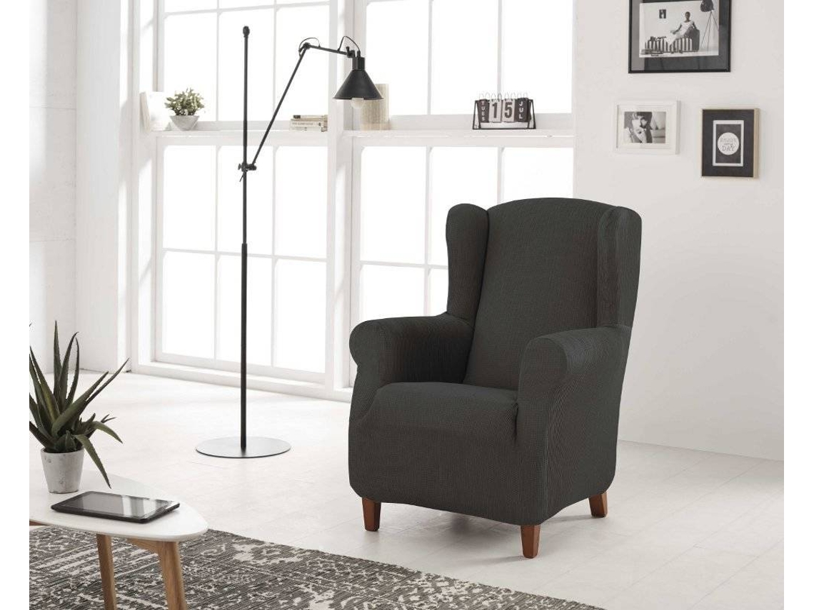 Funda Sillon ESTORALIS Berta Antracita (Poliester y Algodón - 70-90 x 90-100 cm)