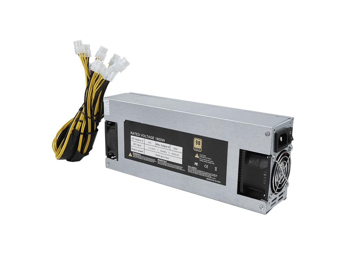 Fuente De Alimentación Para Máquina De Minería 1800w 2u Para S9 S7 M3 L3+ 175-264v