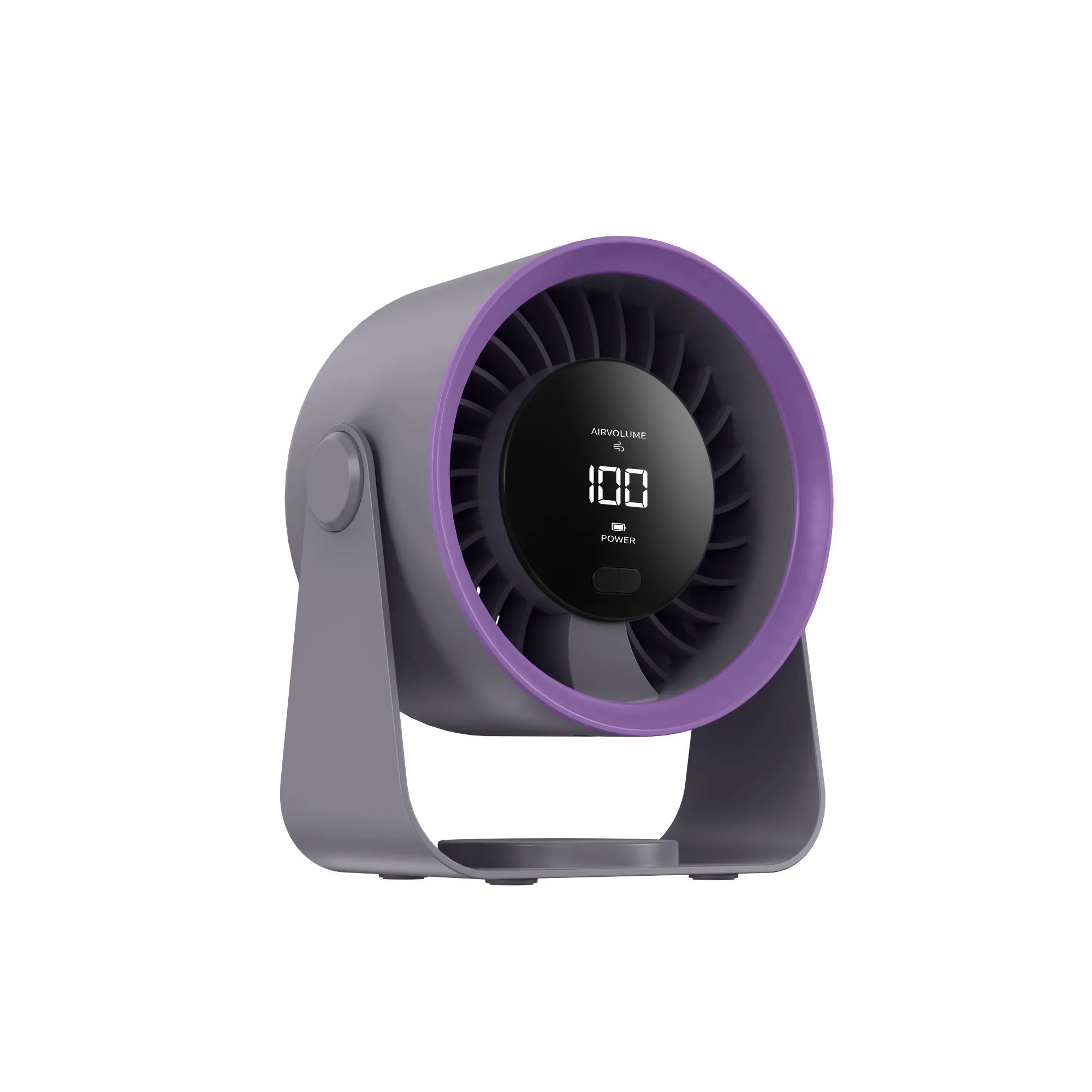 (gris) Nuevo Ventilador De 100 Velocidades De Velocidad Variable Continua, Equipado Con Una Gran Pantalla Digital Led.