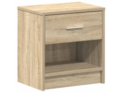 Maison Exclusive - Mesita De Noche Con Cajón, Roble Sonoma, 39x28x41 Cm
