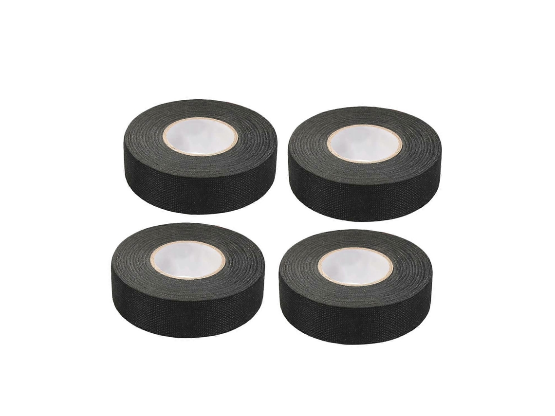4pcs Cinta Adhesiva Automática Negra (1.5cm X15m) - Cinta De Tela Y Cableado Para Coches
